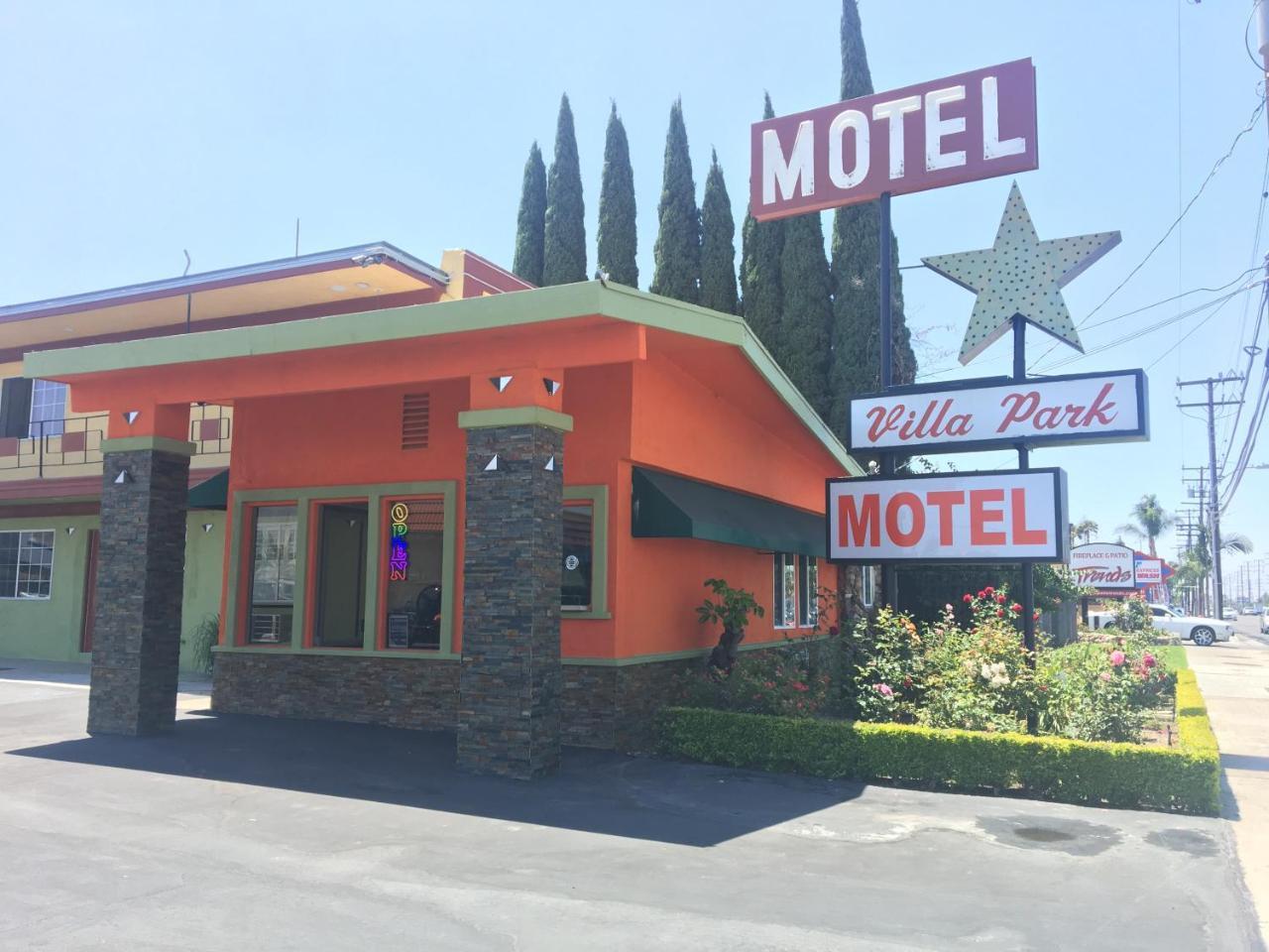 Villa Park Motel Orange Exterior foto